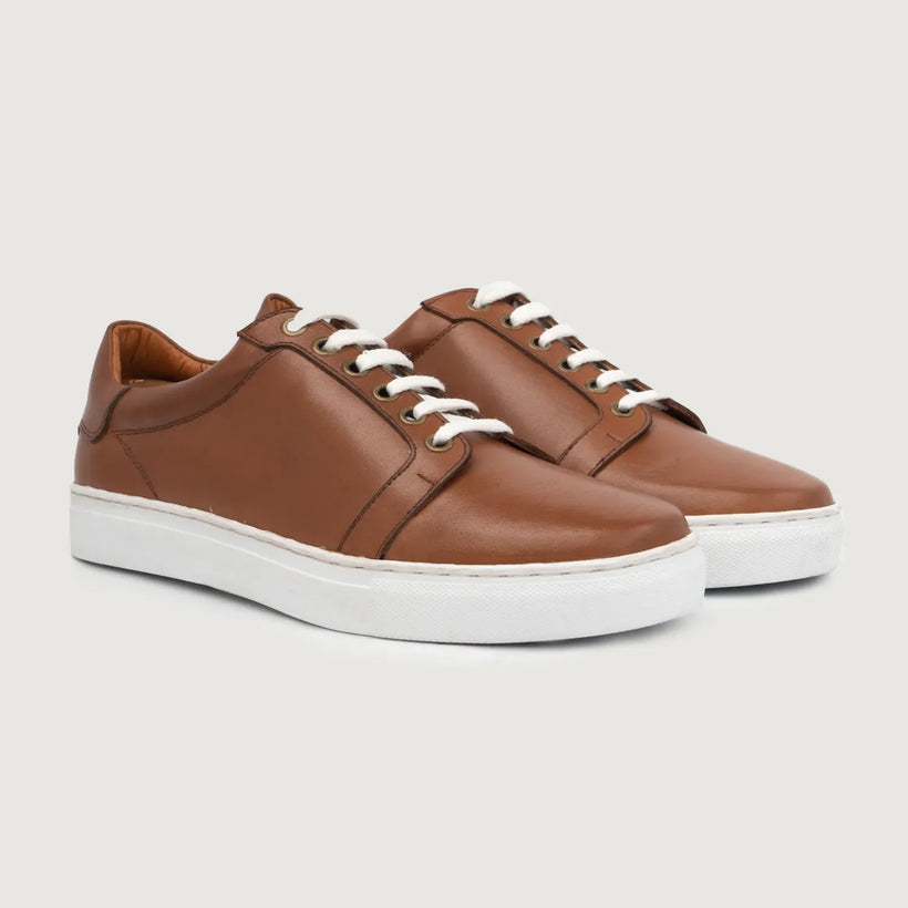 Carter Runn Hellbraun Leather Sneakers für Herren