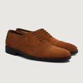 Grauson Brogues Oxford Braun Suede Lederschuhe für Herren