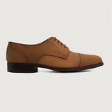 Brown Full-Grain leather Shoes - Goodyear Welt Construction & Front Toe Box Detail
