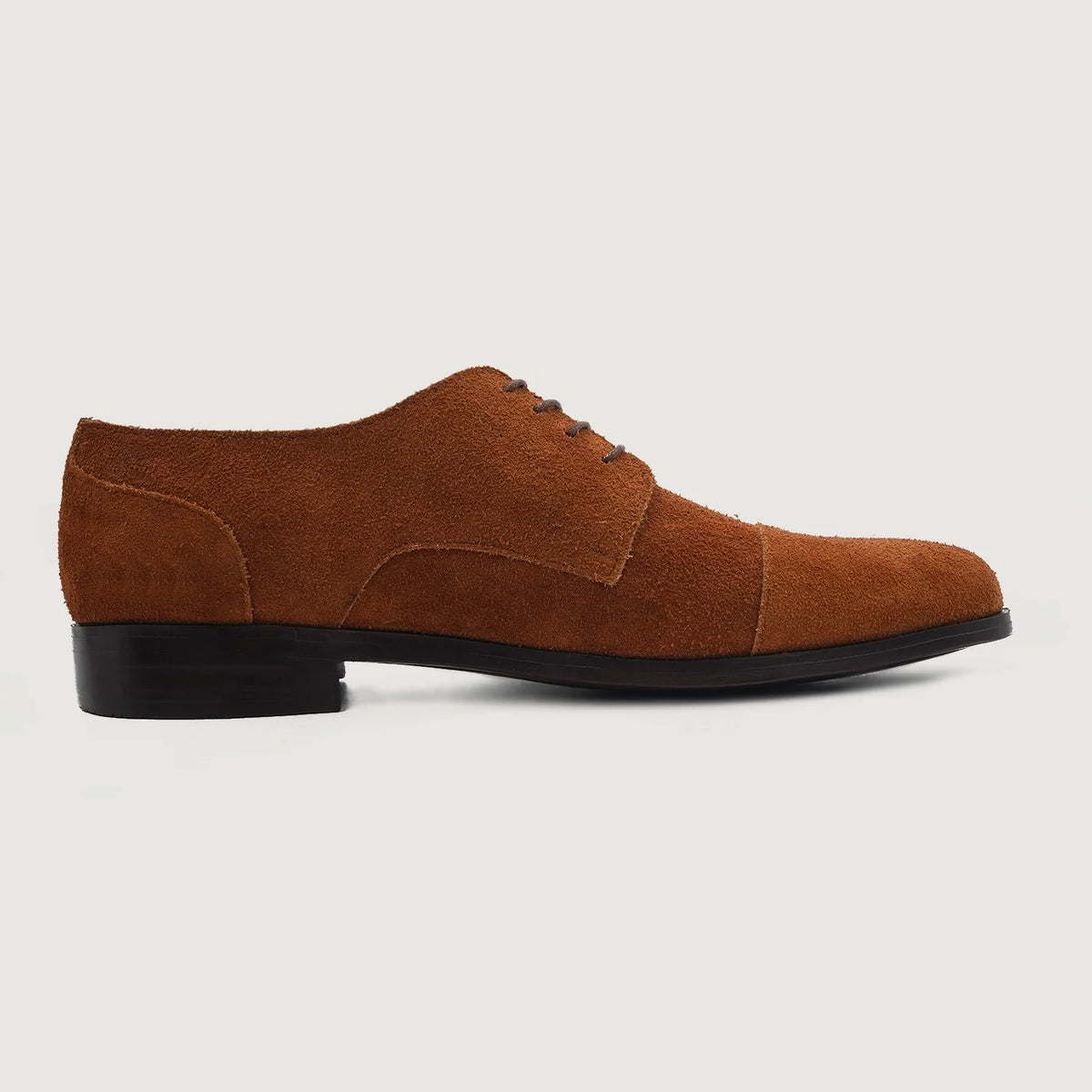 Brown Goatskin Suede Leather Shoes - Rahmengenähte Goodyear-Welt-Konstruktion & vordere Zehenkappe
