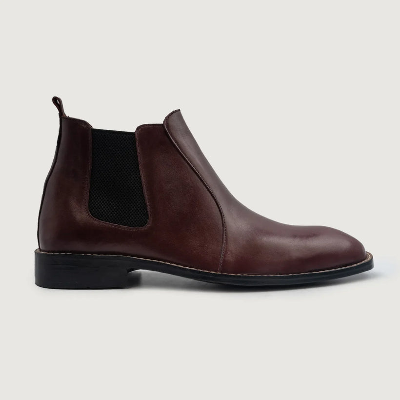 Clarkson Chelsea Kastanienbraun Leather Boots für Herren
