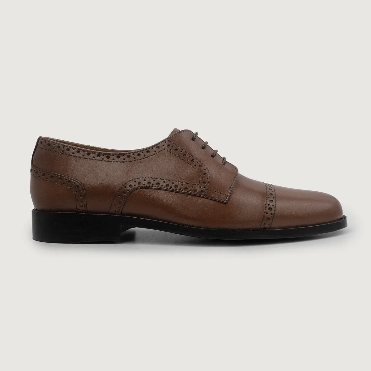 Brown Full-Grain leather Shoes - Rahmengenähte Goodyear-Welt-Konstruktion & vordere Zehenkappe