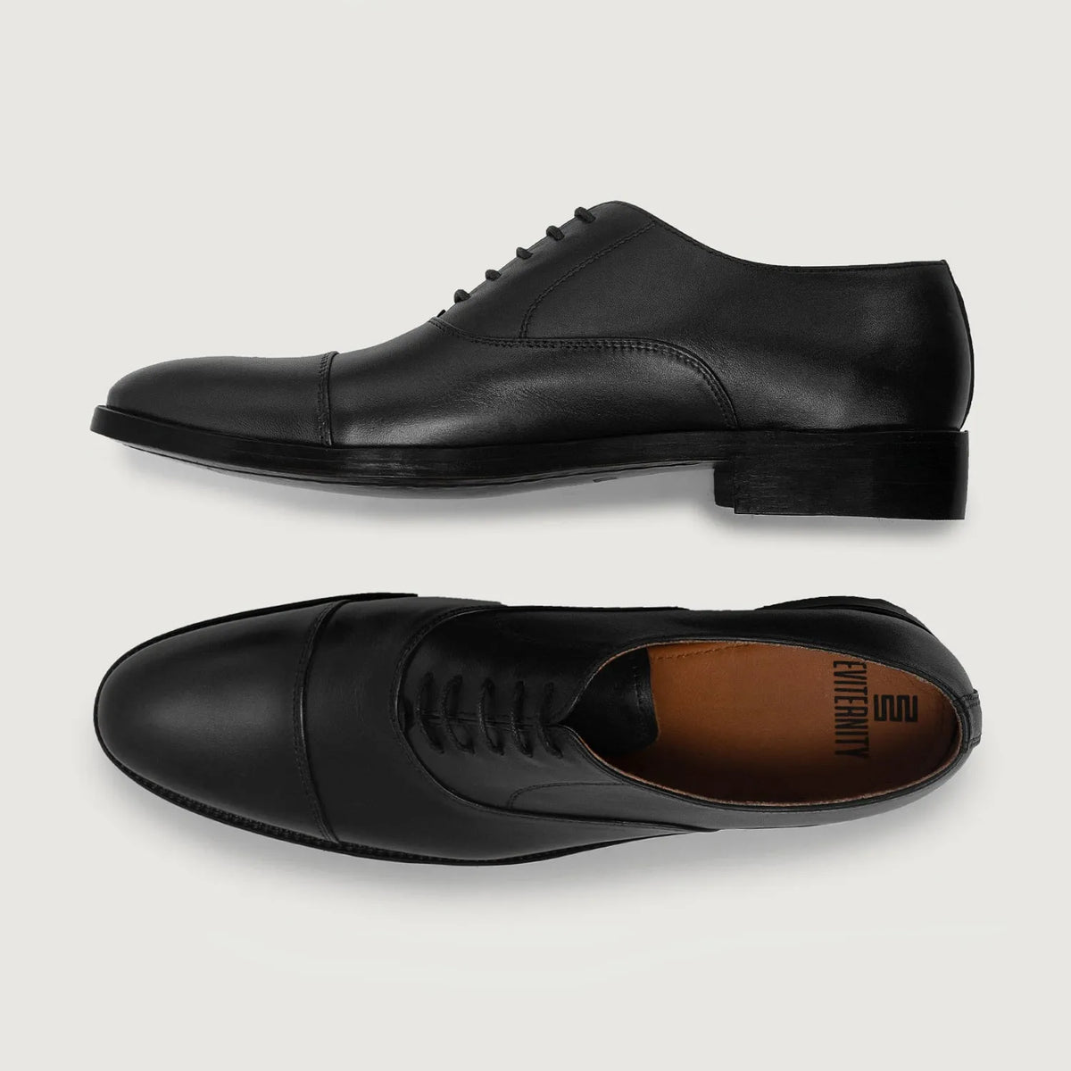 Professor Oxford Schwarz Lederschuhe für Herren For Men - Verstärkte Fersenkappe & präzise Doppelnaht