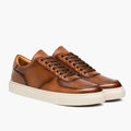 Court Toffee-Braun x Off-Weiß Leder-Sneaker für Herren