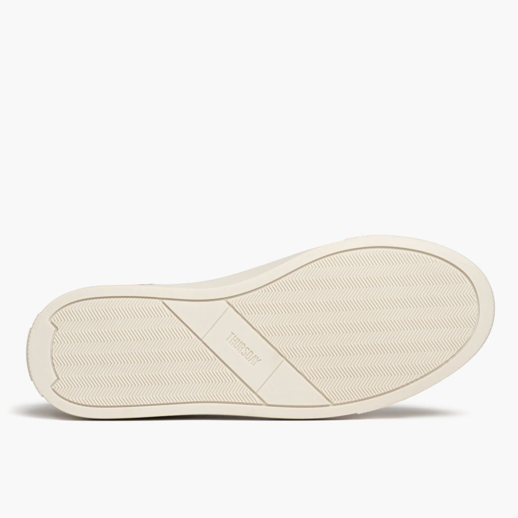 High-Traction Rubber Outsole & Lug Tread Pattern on Court Toffee-Braun x Off-Weiß Leder-Sneaker für Herren