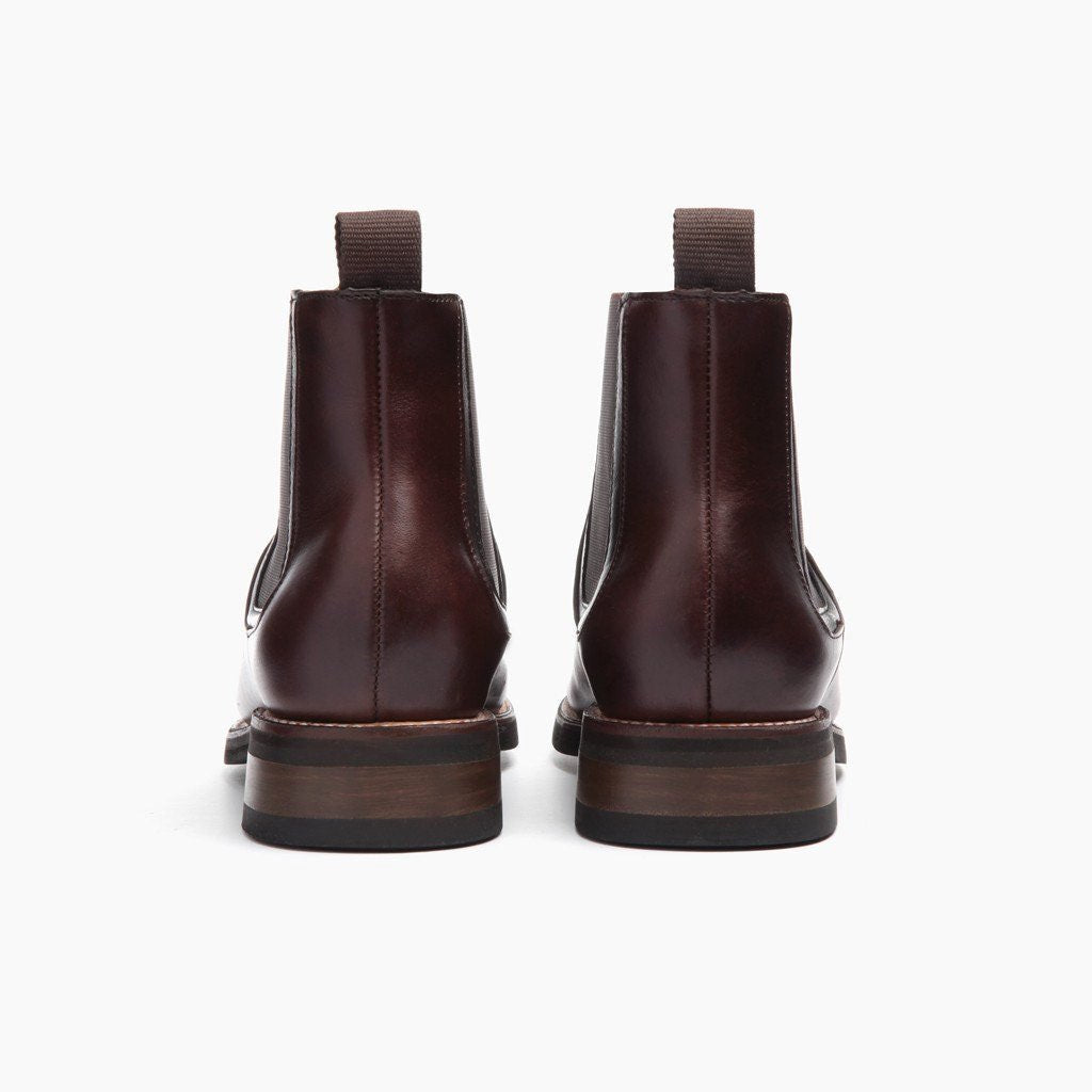 Duke Braun Lederstiefel für Herren - Verstärkte Fersenkappe & präzise Doppelnaht