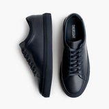 Encore Navy Leather Sneakers - Reinforced Heel Counter & Precision Double-Row Stitching Detail