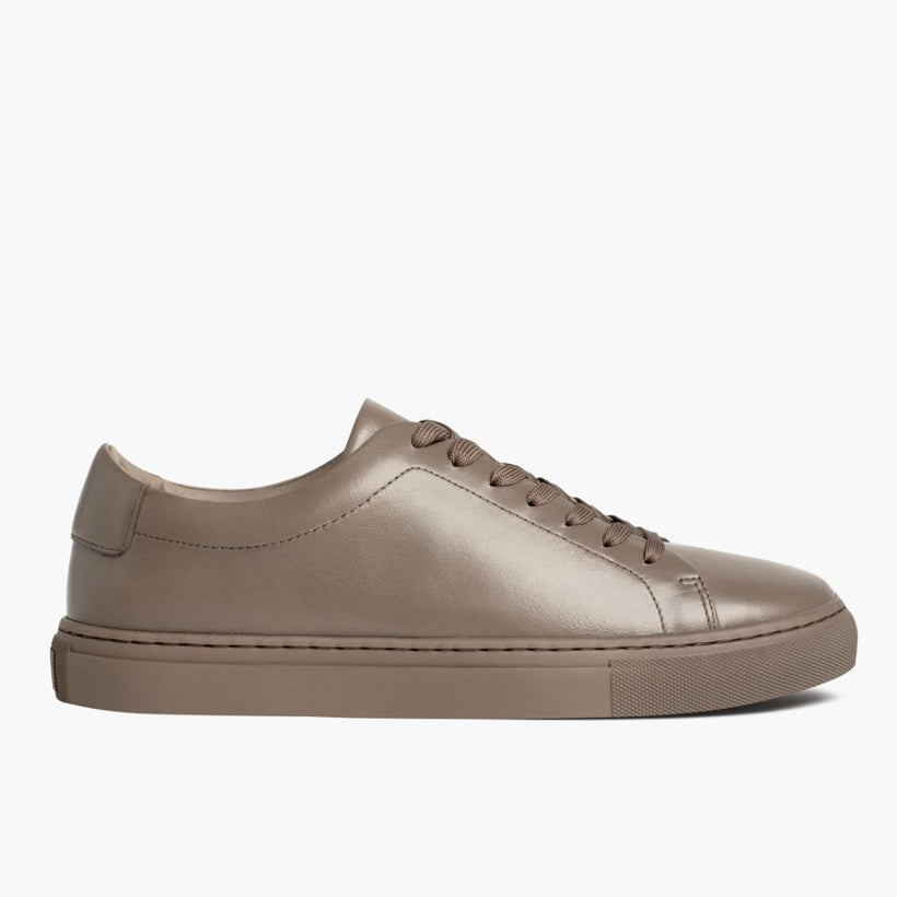 Encore Taupe Leather Sneakers für Herren