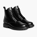 Hero Schwarz Lederstiefel für Herren