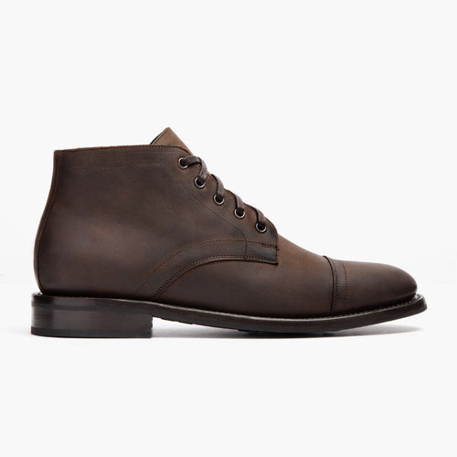 Classic Full-Grain leather Boots - Goodyear Welt Construction & Front Toe Box Detail