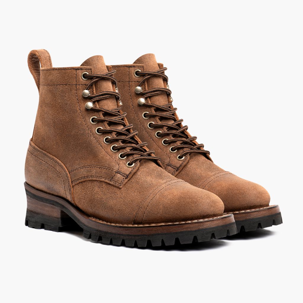 Challenger Badland-Braun Lederstiefel für Herren in Classic Full-Grain Leather - Seitenansicht | Online Kaufen