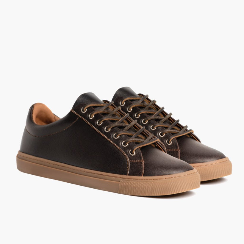 Premier Low Top Cacao Leather Sneakers für Herren