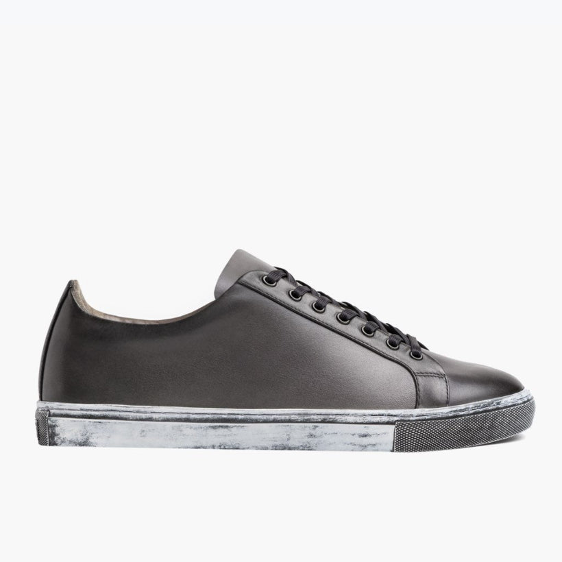 Premier Low Top Distressed Grau Leather Sneakers für Herren