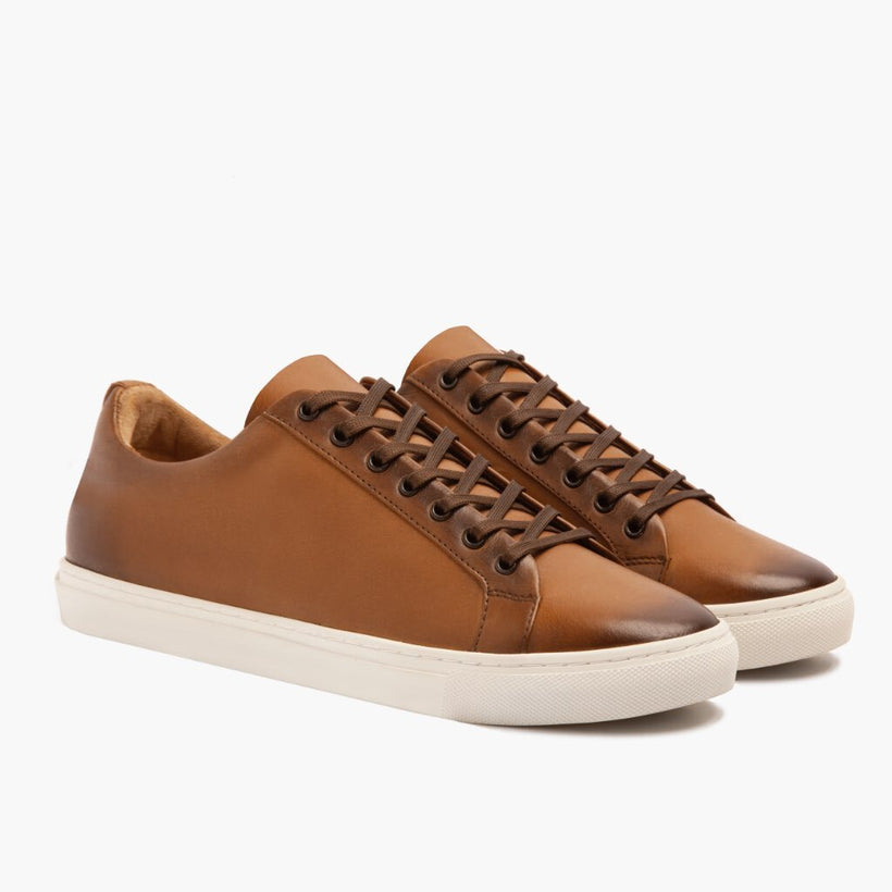 Premier Low Top Toffee Leather Sneakers für Herren
