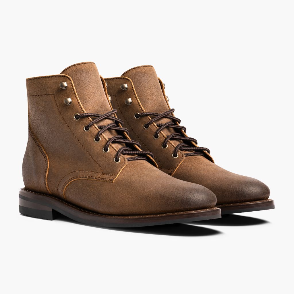 President Safari-Beige Lederstiefel für Herren For Men in Classic Full-Grain Leather - Seitenansicht | Online Kaufen