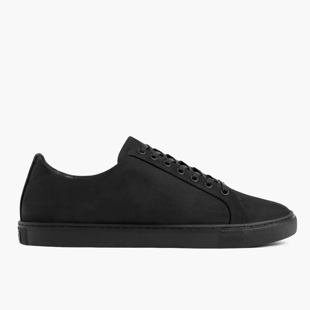 Black Full-Grain leather Sneakers - Rahmengenähte Goodyear-Welt-Konstruktion & vordere Zehenkappe