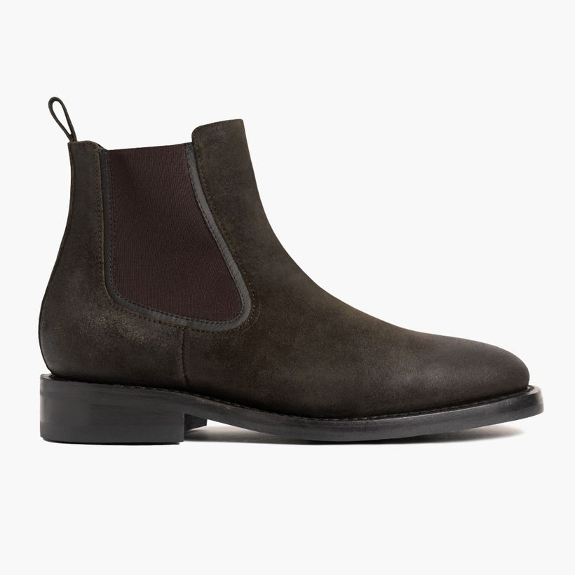 Duke Dunkeloliv Suede Lederstiefel für Herren