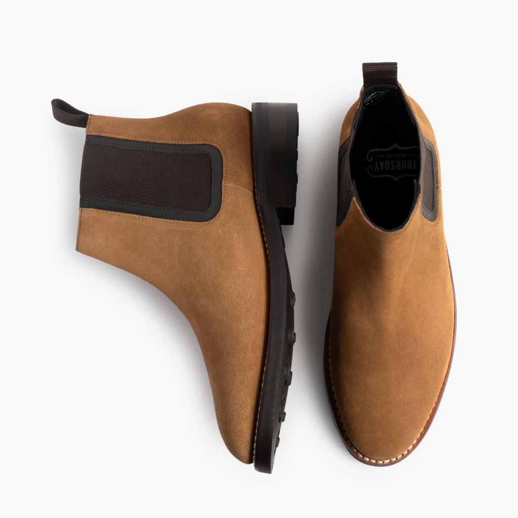 Duke Honey Suede Lederstiefel für Herren - Verstärkte Fersenkappe & präzise Doppelnaht
