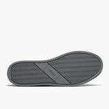 High-Traction Rubber Outsole & Lug Tread Pattern on Encore Steel Grey Leather Sneakers