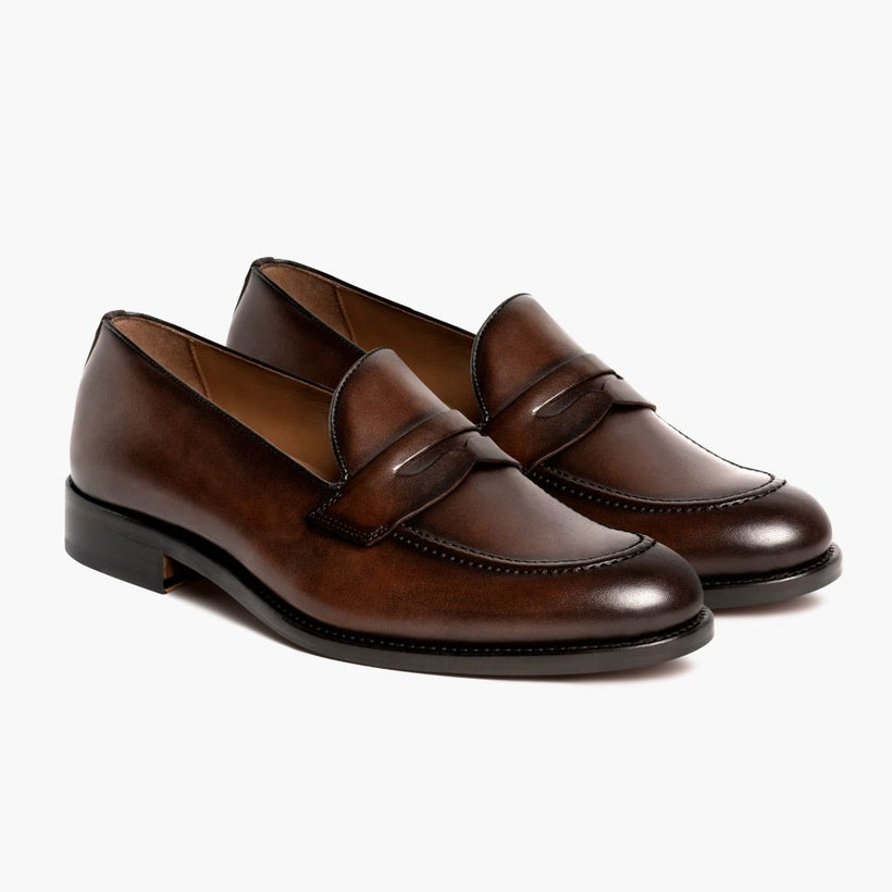 Lincoln Rich Mahogany Leather Sneakers für Herren
