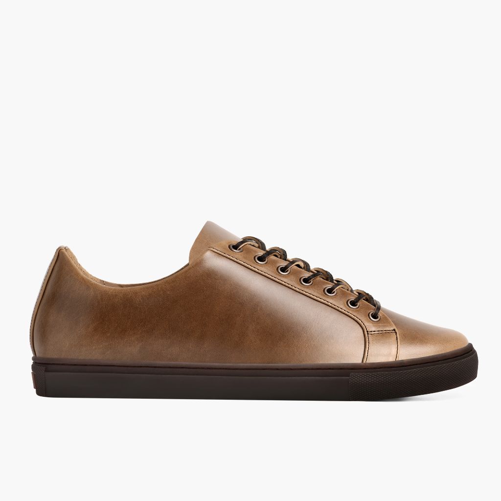 Classic Full-Grain leather Sneakers - Rahmengenähte Goodyear-Welt-Konstruktion & vordere Zehenkappe