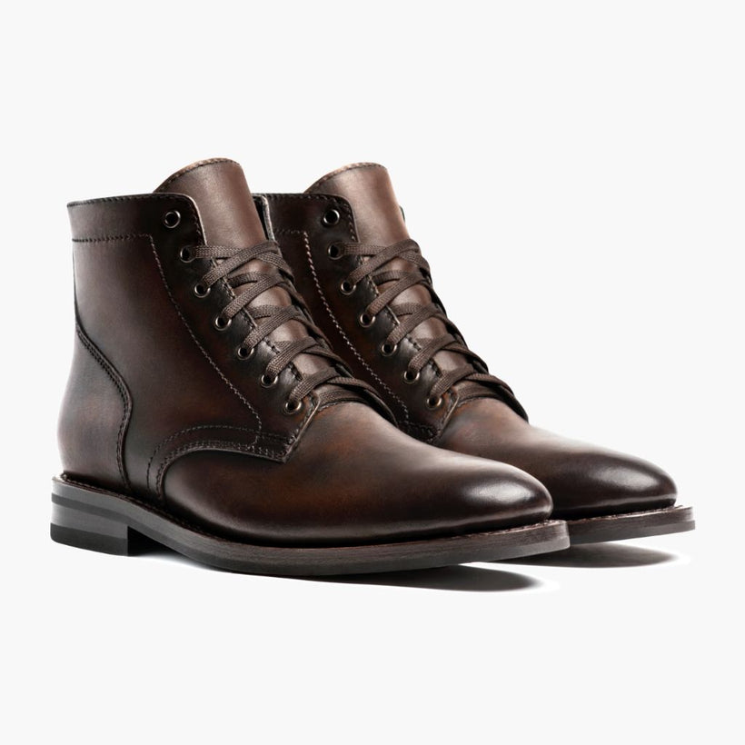 President Kaffeeschwarz Lederstiefel für Herren