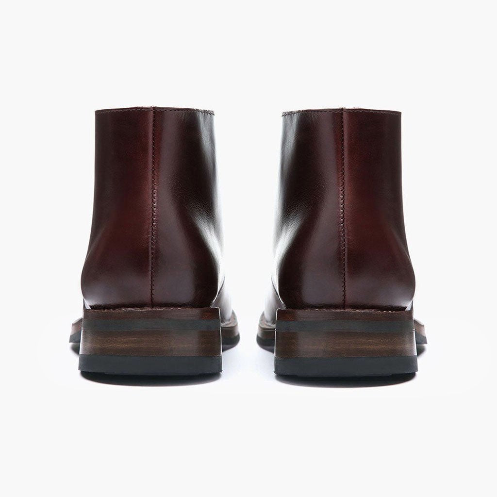 Scout Braun Lederstiefel für Herren For Men - Verstärkte Fersenkappe & präzise Doppelnaht