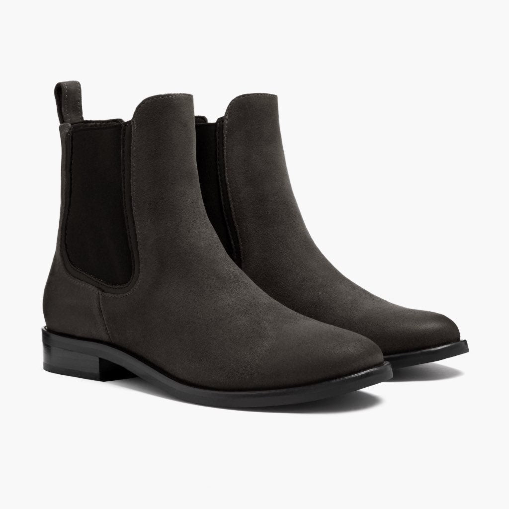 Grey Full-Grain leather Boots - Rahmengenähte Goodyear-Welt-Konstruktion & vordere Zehenkappe