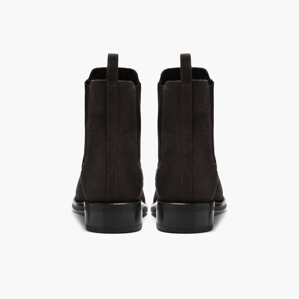 Duchess Schattengrau Lederstiefel für Damen - Verstärkte Fersenkappe & präzise Doppelnaht