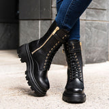 Styled On-Foot Perspective Demonstrating Ankle Fit & Silhouette on Model