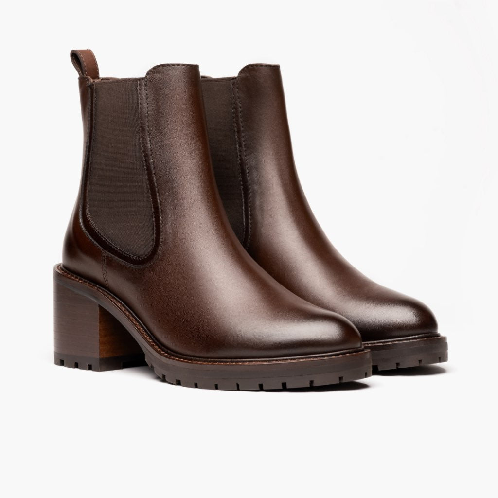 Chocolate Full-Grain leather Boots - Rahmengenähte Goodyear-Welt-Konstruktion & vordere Zehenkappe