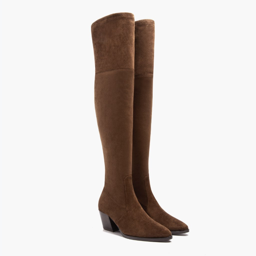 Tempest Espresso Lederstiefel für Damen - Rahmengenähte Goodyear-Welt-Konstruktion & vordere Zehenkappe