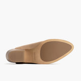 High-Traction Rubber Outsole & Lug Tread Pattern on Breeze Milk Coffee Leather Boots