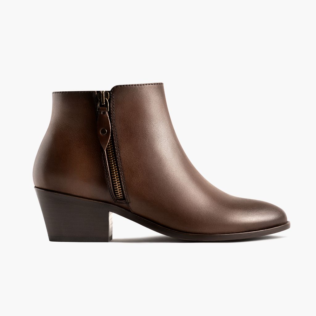 Downtown Amaretto Lederstiefel für Damen - Verstärkte Fersenkappe & präzise Doppelnaht
