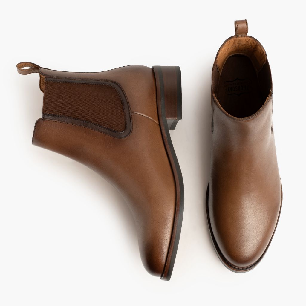 Duchess Bernstein-Weizen Lederstiefel für Damen - Verstärkte Fersenkappe & präzise Doppelnaht