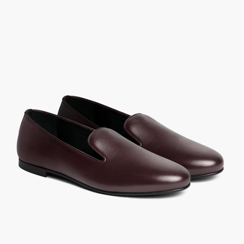 Eden Bordeauxrot Leather Boots für Damen