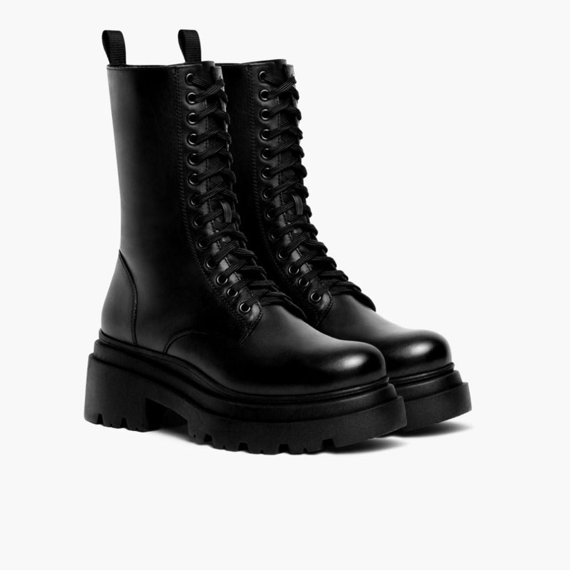Fatale Schwarz Leather Boots für Damen
