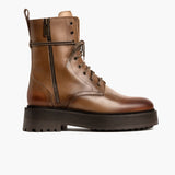 Women's Quest Natural Leather Boots - Reinforced Heel Counter & Precision Double-Row Stitching Detail