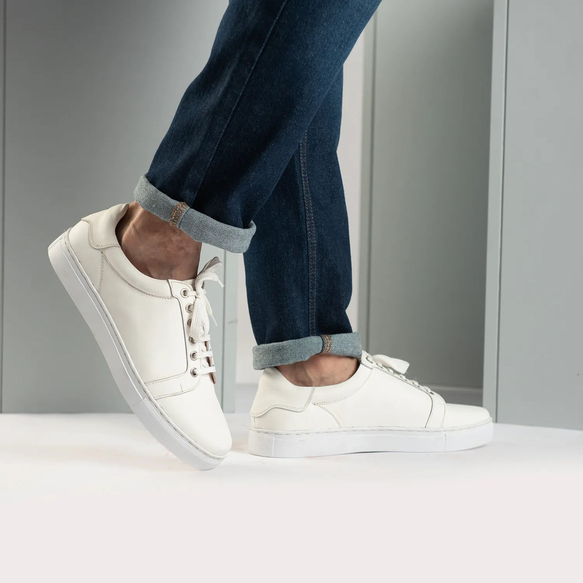 Orlaven Carter Runn Weiß Leder-Sneaker für Herren footwear image 10