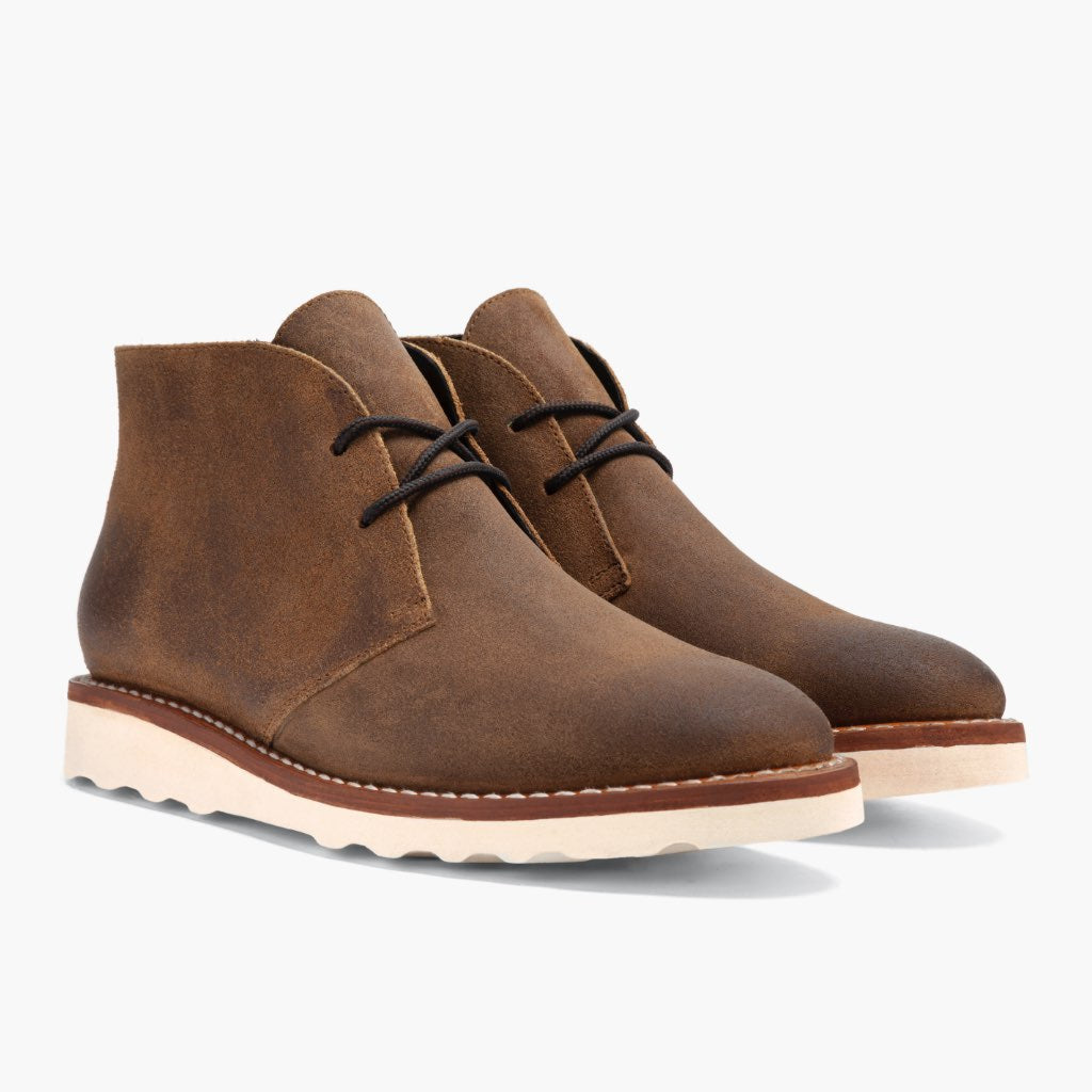 Scout Safari-Beige Lederstiefel für Herren For Men in Classic Full-Grain Leather - Seitenansicht | Online Kaufen