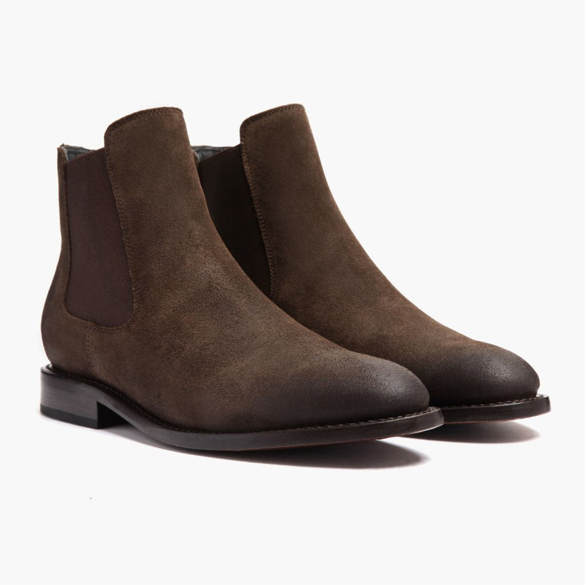 Cavalier Dark Braun Leather Boots für Herren