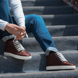 Authentic Full-Grain Leather Grain Depth & Pull-Up Patina Texture Detail