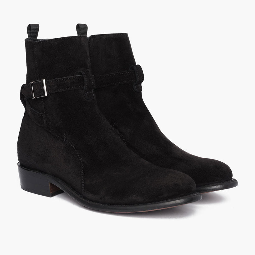 Rogue Schwarz Suede Lederstiefel für Herren