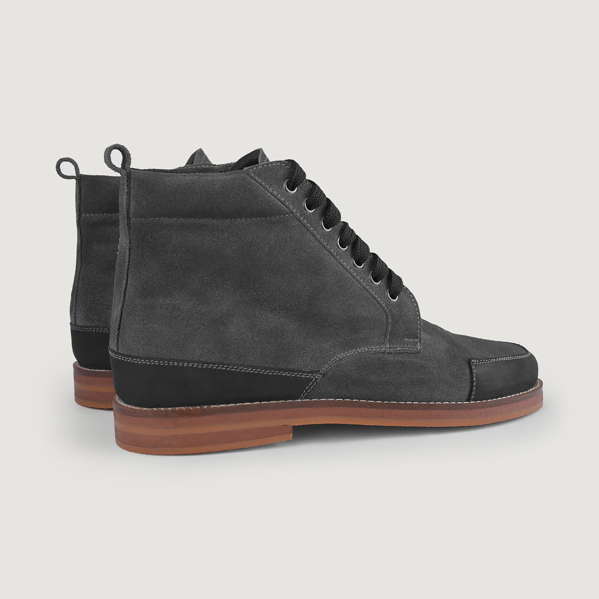 Orlaven Carnell Moc-Toe Graue Wildlederstiefel für Herren footwear image 10