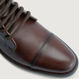 Authentic Full-Grain Leather Grain Depth & Pull-Up Patina Texture Detail