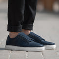 Murphy Low Top Midnight Blau Leder-Sneaker für Herren