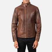 Alex Leder-Bikerjacke für Herren – Zusätzliche Produktansicht 4