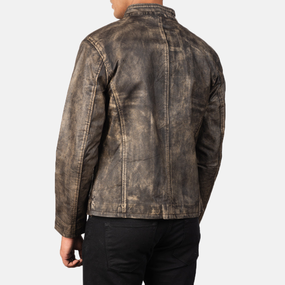 Alex Leder-Bikerjacke für Herren – Zusätzliche Produktansicht 5
