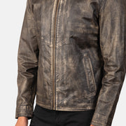 Alex Leder-Bikerjacke für Herren – Zusätzliche Produktansicht 6