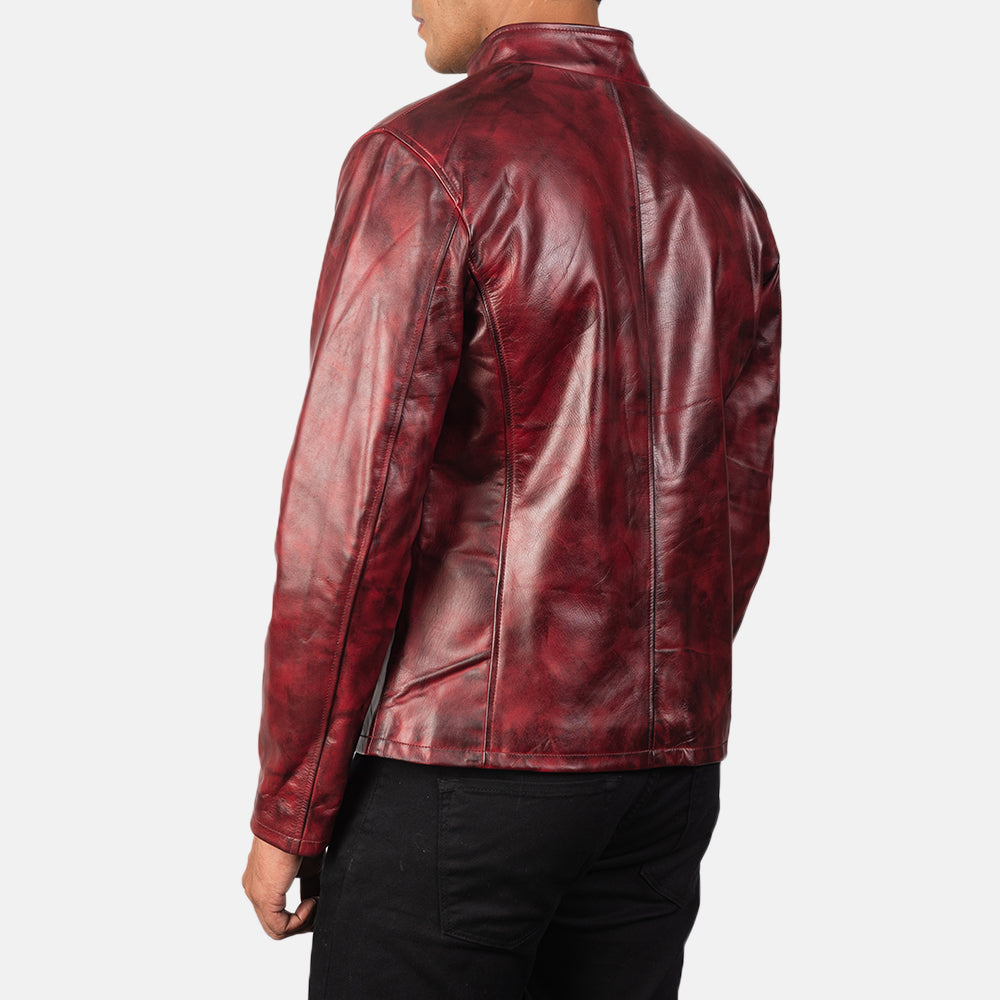 Alex Leder-Bikerjacke für Herren – Zusätzliche Produktansicht 5